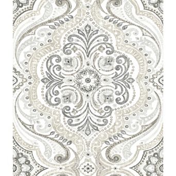 Roommates Bohemian Damask Peel & Stick Wallpaper