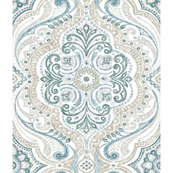 Roommates Bohemian Damask Peel & Stick Wallpaper