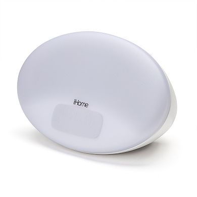 iHome iZBT3W Sunrise Bedside Sleep Therapy Machine with Bluetooth Speaker Sunrise Wakeup & USB Charging