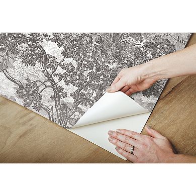 Roommates Jungle Toile Peel & Stick Wallpaper