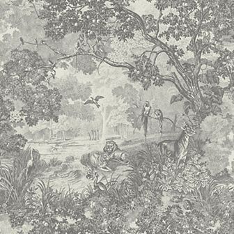 Roommates Jungle Toile Peel & Stick Wallpaper