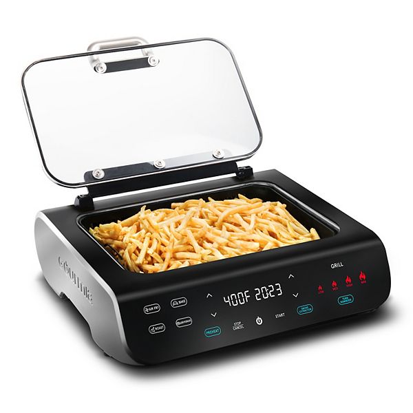 Gourmia FoodStation 5-in-1 Smokeless Grill & Air Fryer with Smoke-Extracting Technology