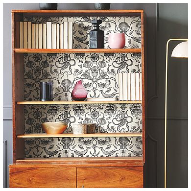 Roommates Deep Sea Toile Peel & Stick Wallpaper