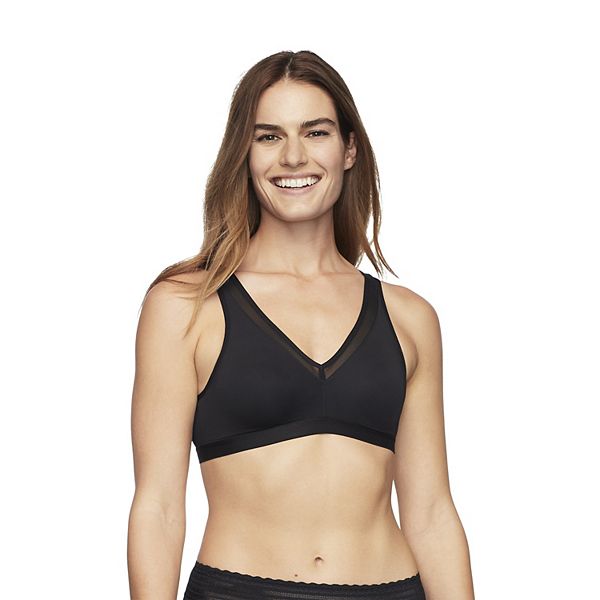 Warner's RN0212A Easy Does It Wire-Free Bra With Lift Black Small