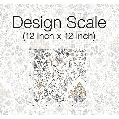 Roommates Persian Damask Peel & Stick Wallpaper