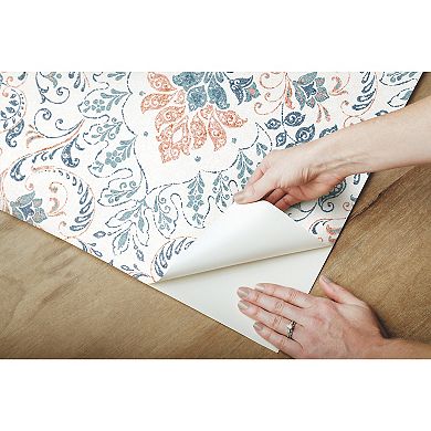 Roommates Persian Damask Peel & Stick Wallpaper