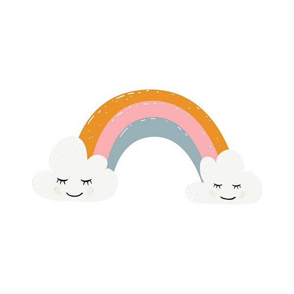 Roommates Rainbow And Hearts P&S Giant Wall Decals