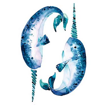 Roommates Catcoq Narwhal Giant P&S Wall Decals