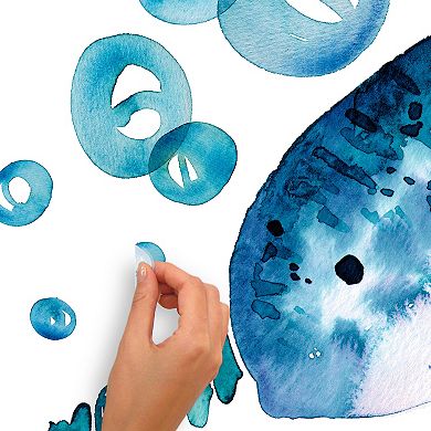 Roommates Catcoq Narwhal Giant P&S Wall Decals