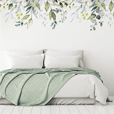 Roommates Hanging Watercolor Leaves P&S Gnt Decals