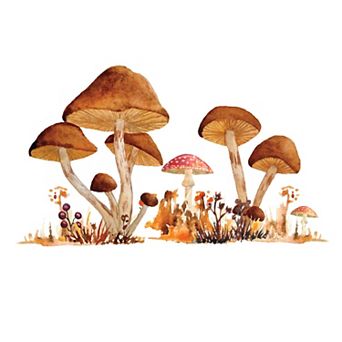 Roommates Mushroom Giant Peel And Stick Wall Decal