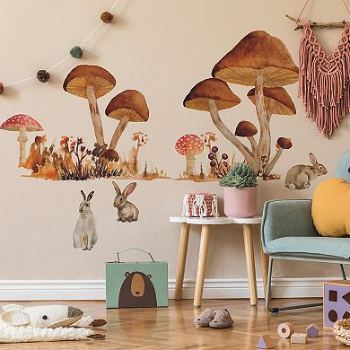 Roommates Mushroom Giant Peel And Stick Wall Decal