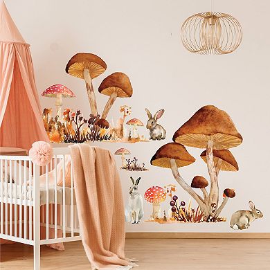 Roommates Mushroom Giant Peel And Stick Wall Decal