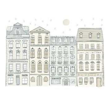 Roommates Illustrated Townhouses P&S Decals