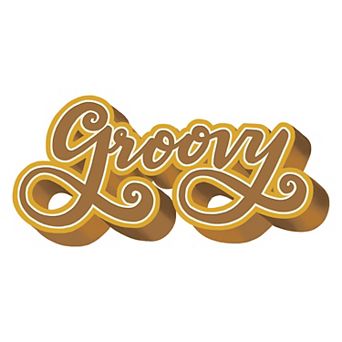 Roommates Groovy Retro P&S Giant Wall Decals