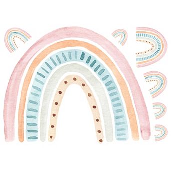 Roommates Watercolor Rainbow P&S Giant Wall Decal