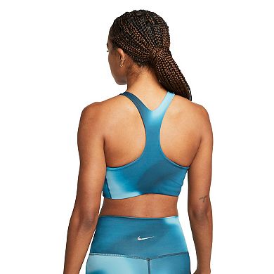 Nike Yoga Dri-FIT Swoosh Medium-Support Printed Sports Bra