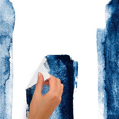 Roommates Blue Watercolor Brush Stroke P&S Decal