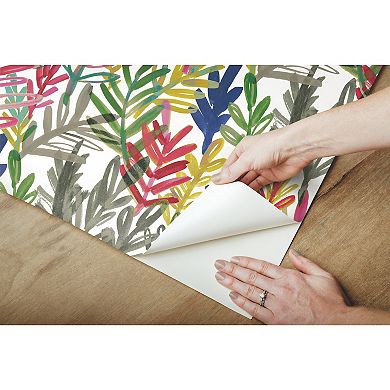 Roommates Vibrant Canvas Peel & Stick Wallpaper