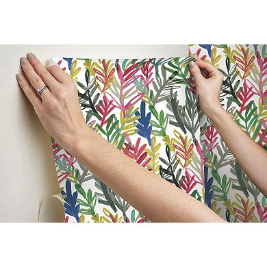Roommates Vibrant Canvas Peel & Stick Wallpaper