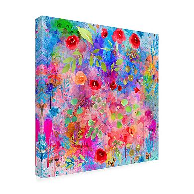 Trademark Fine Art Ata Alishahi Sea Of Colors 4A Canvas Wall Art