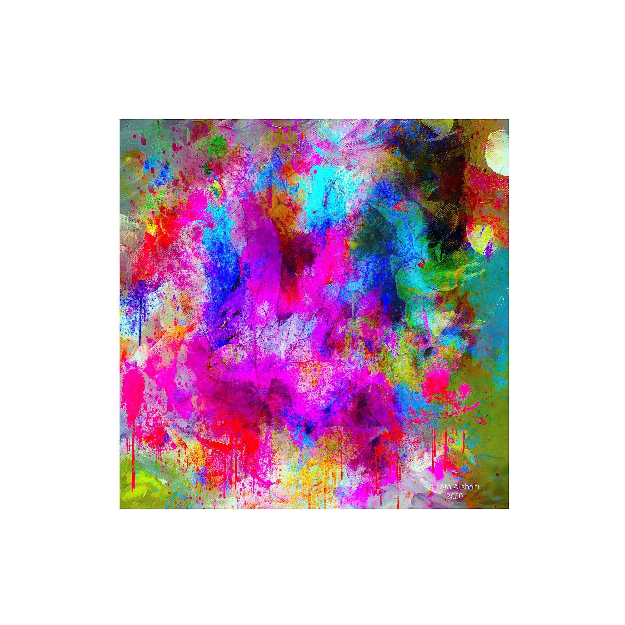Trademark Fine Art Ata Alishahi Emotional Journey 1 Canvas Wall Art, Pink
