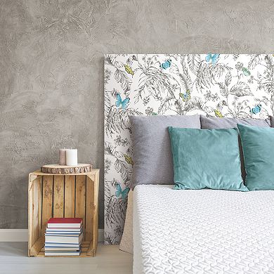 Roommates Butterfly Sketch Peel & Stick Wallpaper