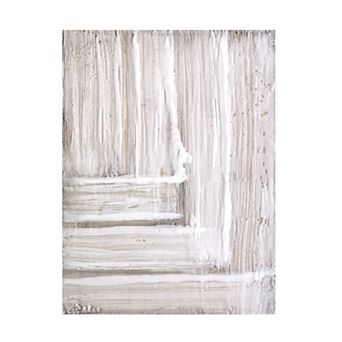 Trademark Fine Art Jennifer Goldberger Concentric White Ii Canvas Wall Art