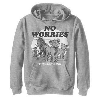 Boys 8-20 Disney The Lion King Live Action No Worries Group Shot Hoodie