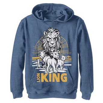 Boys 8-20 Disney The Lion King Live Action Group Shot Sketch Poster Hoodie