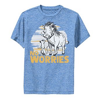 Disney's The Lion King Live Action Boys 8-20 Timon Pumbaa No Worries Performance Graphic Tee