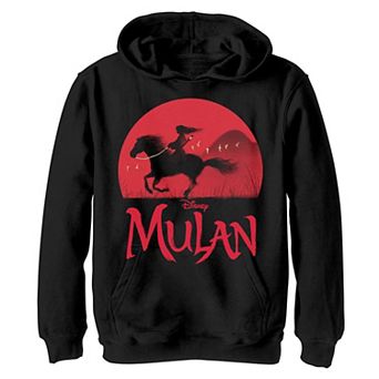 Boys 8-20 Disney Mulan Live Action Mulan & Khan Sunset Silhouette Hoodie