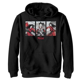 Boys 8-20 Disney Mulan Live Action Watercolor Panels Hoodie