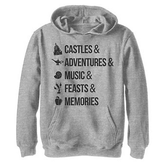 Boys 8-20 Disney Iconic Princes White Font Hoodie