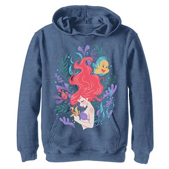 Boys 8-20 Disney The Little Mermaid Ariel Flounder And Sebastian Hoodie