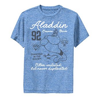 Disney's Aladdin Genie Boys 8-20 Symbols Outline Sketch Performance Graphic Tee