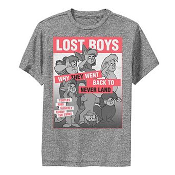 Boys 8-20 Disney Peter Pan Lost Boys Classic Group Shot Poster Performance Graphic Tee