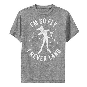 Boys 8-20 Disney Peter Pan I'm So Fly I Never Land Outline Poster Performance Graphic Tee