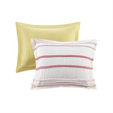Intelligent Design Mackenzie Cotton Comforter Set with Shams With Chenille Trim