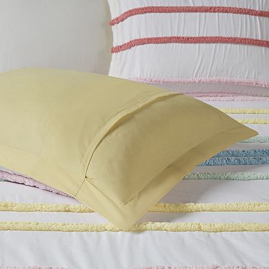 Intelligent Design Mackenzie Cotton Comforter Set with Shams With Chenille Trim
