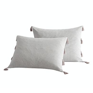 Peri Panama Stripe Comforter Set with Shams