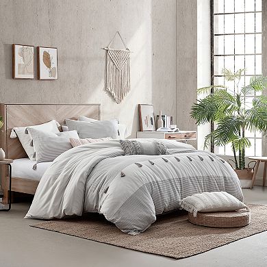 Peri Panama Stripe Comforter Set with Shams