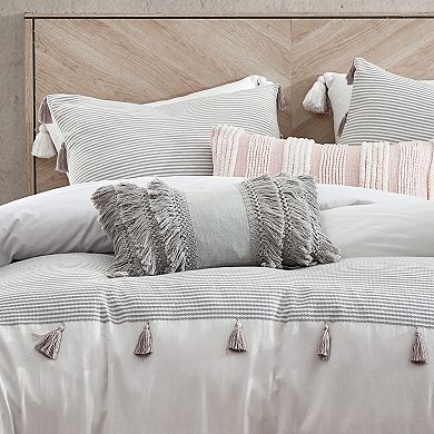 Peri Panama Stripe Comforter Set with Shams