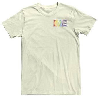 Big & Tall Love Colorful Sketch Left Chest Logo Tee
