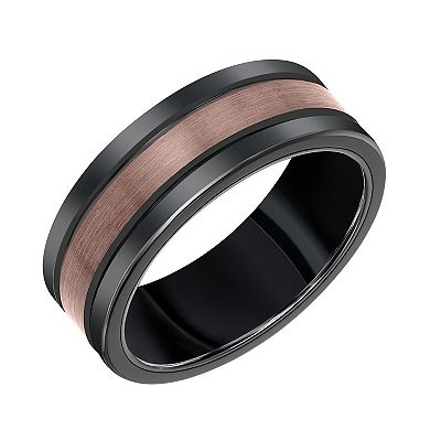 AXL Black and Brown Tungsten Men's Wedding Band