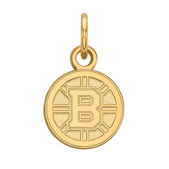LogoArt Boston Bruins 10k Gold Mini Pendant
