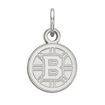 LogoArt Boston Bruins Stering Silver Mini Pendant
