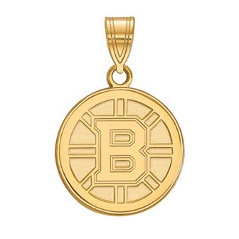 LogoArt Boston Bruins 10k Gold Medium Pendant