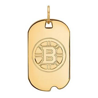 LogoArt Boston Bruins 10k Gold Small Dog Tag
