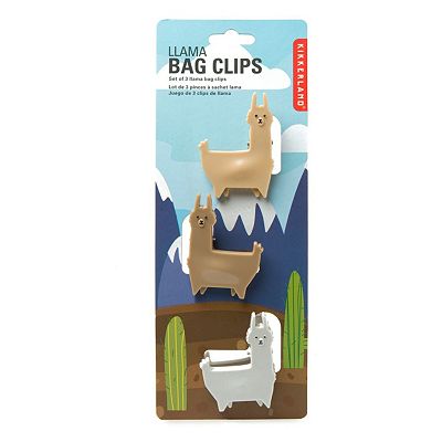 llama bag clips